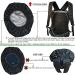Evotopf Waterproof Backpack Rain Cover 15L-25L - Anti Slip Buckle Strap, Sliver Coating, Camping, Hiking, Traveling, Hunting, Biking - Black - Buy Online on GoSupps.com