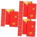 EXCEART 36 Pcs Year of The Rabbit Red Envelope Bag Lunar New Year Gifts Red Wallet New Year Money Bag 2023 Hong Bao Envelopes for Lunar New Year Red Purse Cartoon 12pcs Red Paper
