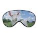 Goat Blue Sky Eye Mask Sleep Blindfold with Adjustable Strap Blocks Light Night Blinder for Travel Sleeping Yoga Nap Women Men
