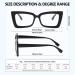 Shop KaeoISFU Stylish Anti-Blue Light Reading Glasses for Men & Women - Fashion Frame 2.0 Dioptrie Black - Reduce Eye Fatigue - Buy Online on GoSupps.com