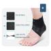 Adjustable Ankle Brace for Men & Women - Plantar Fasciitis Support & Pain Relief - Optimal Arch Strap Wraps for Sprained Ankle & Achilles Tendonitis (Black Right - Buy Online on GoSupps.com