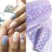 Mermaid Nail Foils Gradient Fish Scale Stickers - 10pcs - Buy Online on GoSupps.com