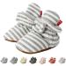 EDOTON Unisex Newborn Winter Boots - Non-Slip Sole Soft Bootie Sock 12-18 Months (Stripe Light Gray) - Buy Online on GoSupps.com