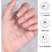 Semi Cured Gel Nails Strips - 22cps Stickers Nail Wraps Soft Self - Transparent Full Wraps Nail Polish Stickers French Style With Nail File & Wooden Cuticle Stick - Buy Online on GoSupps.com