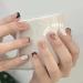 24pcs French Tip False Nails Short Stick on Nails Press on Nails Square Removable Glue-on Nails Fake Nails Women Girls Nail Art Accessories 0233Y34