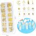 Beaupretty Tools Boxes nail art decoration nail tools rose gold decorations manicure tools nail decorations for nail art nail art ornaments manicure decoration hollow out 3d golden Nails - Buy Online on GoSupps.com