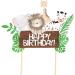 Animal Cake Toppers Cake Toppers Jungle Animals Odorless Touch Food for Children'S Birthday Party Baby Shower - Buy Online on GoSupps.com
