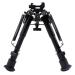 Pinty Rifle Tactical Bipod Adjustable Spring Return Adapter Compatible with Picatinny Rail System Hardened Steel and Aluminum Adjustable Height