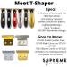 SUPREME TRIMMER ST5220 Cordless Hair Trimmer & Beard Clipper - Professional Men's Barber Liner in Red & Gold with Extra Blade - Buy Online on GoSupps.com