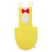 Iplusmile bird diaper Washing Partagei diapers diaper soft birds Flight suits with Bowtie Decor for parasitic nymphensittich (yellow XL) XL yellow