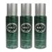 Brut 3 X Original Deodorant Body Spray 200Ml For Men Faberge