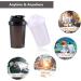 Hiusity Protein Shaker Cup 400ml | Durable Black & White Shaker with Mixing Ball for Creamy Fitness Shakes | Odor-Neutral Gym Shaker - Buy Online on GoSupps.com