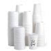 JOLLY PARTY 100 Pack 12 oz Paper Coffee Cups, Disposable Paper Coffee Cup with Lids, Hot/Cold Beverage Drinking Cup for Water, Juice, Coffee or Tea, Suitable for Home, Shops and Cafes 12 ounces White