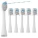 Toothbrush Replacement Heads Compatible with Waterpik Sonic Fusion SF01 SF02/Sonic Fusion 2.0 SF03 SF04 6 Pcs Replacement Toothbrush Heads with Covers White White-6 Count