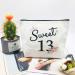 Sweet Thirteen Gifts for Teen Girls - 13th Birthday Ideas, Makeup Bag for Best Friend or Daughter - Buy Online on GoSupps.com