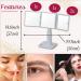 HORIUCHI Trifold Vanity Mirror - Japanese Makeup Mirror with 360 View, 2X Magnification, Three-Sided Design (Silver) - Buy Online on GoSupps.com