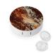 Contact Lens Case Marble Mixed Brown Print Plastic Contact Lens Case contact Lens Care Box ontact Lens Travel Box