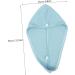 Zerodeko Quick Drying Shower Cap Towel - Absorbent Hair Drying Turban for Women - Large Blue Hair Towel (65x25cm) - Perfect for Fast Hair Drying - Buy Online on GoSupps.com