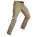 Wespornow Men's-Convertible-Hiking-Pants Quick Dry Lightweight Zip Off Breathable Cargo Pants for Outdoor, Fishing, Safari Khaki X-Large