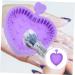 Angoily Makeup Brush Cleaning Pad Makeup Brush Cleaning Tool Limpiador De Brochas De Maquillaje Heart Brush Cleaner Pad Makeup Pallete Eye Shadow Brush Silica Gel Purple Foldable - Buy Online on GoSupps.com