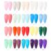 DouborQ 20 Colors Sheer Jelly Gel Nail Polish Set | Crystal Transparent Kit for Manicure | 7ml/bottle - Buy Online on GoSupps.com