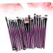 Angoily 20pc Makeup Purple Kit Make-up Tube Shadow Black Eye Toiletry Brush Tool Cosmetic Making Rod - Buy Online on GoSupps.com