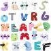 Alphabet Lore Plush Animal Toy - Educational Stuffed Doll for Kids & Adults - Perfect Gift for Christmas & Birthdays - Cute & Funny Cartoon Design (T) - Buy Online on GoSupps.com