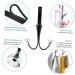 CIYODO 2pcs Hangers Towel Hook Over Door Clothes Hanger Rack Door Organizer Hook Hat Hooks Back Mount Blush Black 17.00X9.00X8.00CM - Buy Online on GoSupps.com