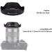 Reversible Lens Hood for Canon EF-M 11-22mm F4-5.6 is STM Lens | Compatible with EOS M6 Mark II, M200, M100, M50 | Replacement for Canon EW-60E - Buy Online on GoSupps.com