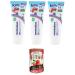 Mentadent Dentifricio Kids 0-6 Anni Children's Toothpaste 3 x 75 ml + Italian Gourmet Polpa 400 g