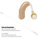 Lightweight Hearing Amplifier with Clip for Seniors - Stretchy White Cord Secure Fixation Prevents Loss - Ideal Muirnal Hearing Aid - Buy Online on GoSupps.com