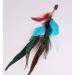 Handmade Peacock Feather Hippie Hair Extension Headband Bohemia Feather Hair Clips Comb with Bead Women Hairpin Headdress DIY Accessories - Buy Online on GoSupps.com