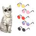 5 pieces pet glasses fashion dogs cats round glasses pets sunglasses small dog sunglasses sunglasses for pets retro pet sunglasses for cats puppies small medium dog