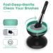 Electric Makeup Brush Cleaner Kit | Brush Cleaning Machine & Mat Set | Valentines, Mother's Day, Christmas Gifts for Women | Green - Buy Online on GoSupps.com