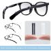 6 Pairs Silicone Anti-Slip Covers for Glasses Brackets - Black & White Rubber Accessories | Ideal Glasses Ear Hooks - Buy Online on GoSupps.com