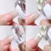 Buy Nail Stamp for French Nail Design - 4.2 cm Transparent Silicone Nail Art Stamper with Lid - DIY Manicure Tool for Perfect Nail Decor - Buy Online on GoSupps.com