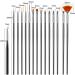 Doengdfo 1 Set Nail Brush Tools Set Crystal Handle Acrylic UV Gel Nail Brushes Carving Glitter Pen Manicure - Buy Online on GoSupps.com