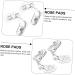 Shop Soft Silicone Nose Pads for Glasses | 5 Pairs of Clear U-Form Mini Nose Pads | Slipproof Pebble Gel for Comfort - Buy Online on GoSupps.com