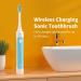WHITOP CD-11 Sonic Electric Toothbrush | Rechargeable Ultrasonic Toothbrush for Men and Women | 4 Modes, Pressure Sensor, Smart Timer | Wireless Charging | 100 Days Battery Life | Blue - Buy Online on GoSupps.com