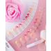 Justotry 24 PCs Rainbow French Nails - Press-On Oval & Almond Fake Nails with Glue | Medium Nail Art for Women - Buy Online on GoSupps.com