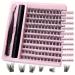 Eyelash Extension Kit with 200 Mixed Length Clusters for DIY Lash Extensions Black