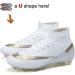 YEFDG Mens Soccer Boots Cleats Spike Shoes White - Comfortable Athletic Shoes for Outdoor & Indoor Training - Buy Online on GoSupps.com