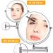 Amelar 8-Inch Wall Mounted Makeup Mirror - USB Rechargeable LED 3 Color Lights, 1X10X Magnifying, Touch Switch, 360آ° Swivel â€“ Silver - Buy Online on GoSupps.com