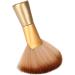 Soft Large Fan Shaped Salon Stylist Barber Neck Face Duster Hair Brush Hair Cutting Tools Gold Aluminum and Wooden Handle and Relaxe Gentle and Secure This Neck Face Duster - Buy Online on GoSupps.com