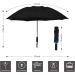 NOORNY Inverted Umbrella Double Layer Automatic Folding Reserve Umbrella Windproof UV Protection for Rain Car Travel Outdoor Men Women 4.Purple Follower - Buy Online on GoSupps.com