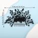 Kercisbeauty Black Beads Branch Hair Comb for Women Girls Wedding Bridal Black Hair Accessories - Buy Online on GoSupps.com