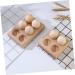 Zerodeko Chicken Egg Holder Supply Convenient Holder Wear-resistant Storage Platter Wooden Egg Tray Accessory Household - Buy Online on GoSupps.com
