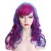 Stfantasy Ombre Dirty Pink Long Curly Wigs for Women | Natural Layered Synthetic Hair for Cosplay & Parties - Buy Online on GoSupps.com