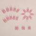 Shop Ombre Pink Medium Press on Nails - 24pcs Square Glitter Designs | Glossy Acrylic Fake Nails for Women - Ideal for International Shipping - Buy Online on GoSupps.com