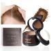 Hair Shadow Powder,Hairline Powder Quick Cover Stain-Proof 48 Hour Formula Locks On for Full Body Hair &Beard, Root Touchup Hair Loss Powder for Thinning, Bald Spots And Gray Root Line, 4g (Brown 01#)